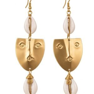 Boucles d'oreilles en cauris XL
